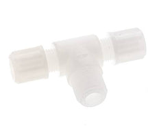 6x4mm & G1/4'' PVDF T-Shape Tee Compression Fitting with Male Threads 10 bar