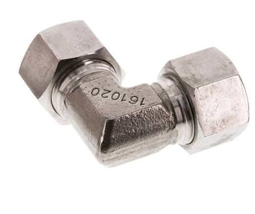 20S Stainless steel 90 deg Elbow Cutting ring 400 Bar DIN 2353