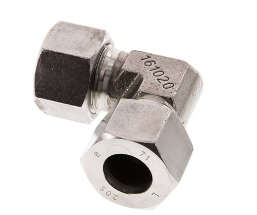 20S Stainless steel 90 deg Elbow Cutting ring 400 Bar DIN 2353