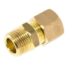R 3/8'' Male x 10mm Brass Straight Compression Fitting 95 Bar DIN EN 1254-2