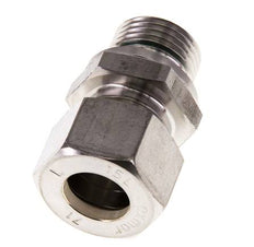 G 1/2'' Male x 15L Stainless steel Straight Compression Fitting with FKM Seal 315 Bar DIN 2353