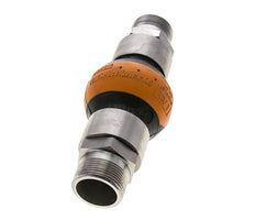 Threaded Rubber Expansion Joint DN32 R 1-1/4'' (Male)-R 1-1/4'' (Male) EPDM Stainless Steel