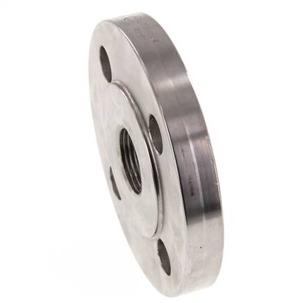 Threaded Flange DN20-PN16 Rp 3/4'' Stainless Steel 1.4571 DIN 2566