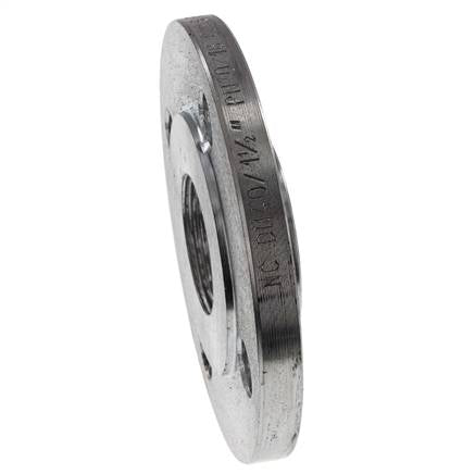 Threaded Flange DN40-PN16 Rp 1-1/2'' Zinc-Plated Steel DIN 2566