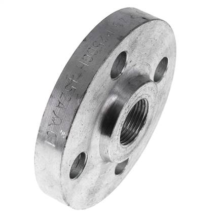 Threaded Flange DN20-PN40 Rp 3/4'' Zinc-Plated Steel DIN 2567 And EN 1092-1 (Type 13)