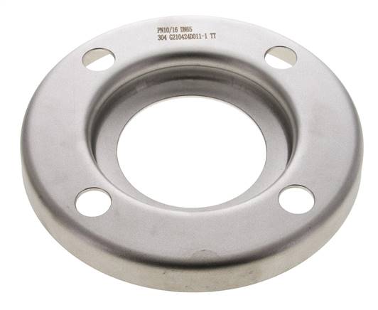 Loose Flange DN65-PN10 Stainless Steel 1.4301 Pressed Similar To DIN 2642