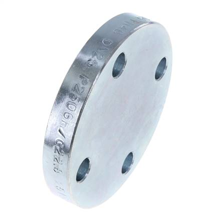 Blind Flange DN100-PN40 Zinc-Plated Steel DIN 2527 And EN 1092-1 (Type 05)