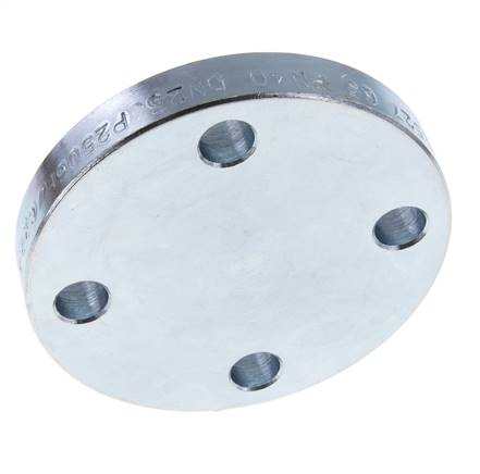 Blind Flange DN100-PN40 Zinc-Plated Steel DIN 2527 And EN 1092-1 (Type 05)