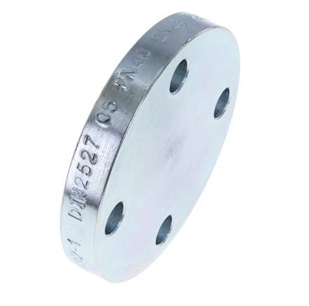 Blind Flange DN50-PN40 Zinc-Plated Steel DIN 2527 And EN 1092-1 (Type 05)