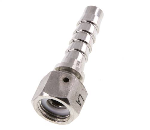 13x25 mm & G1/2'' Stainless Steel 1.4301 Hose Pillar with Union Nut DIN EN 14423 / DIN 2826