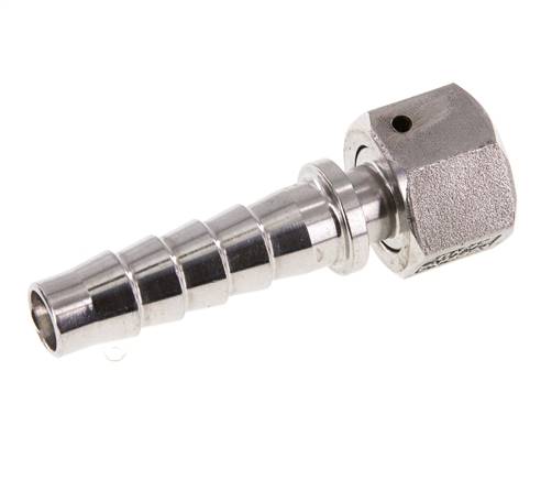 13x25 mm & G1/2'' Stainless Steel 1.4301 Hose Pillar with Union Nut DIN EN 14423 / DIN 2826