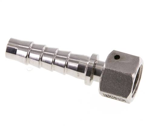 13x25 mm & G1/2'' Stainless Steel 1.4301 Hose Pillar with Union Nut DIN EN 14423 / DIN 2826