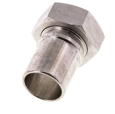 32 mm (1-1/4'') & G1-1/4'' Stainless Steel 1.4401 Hose Barb Union Nut Flat Sealing PTFE Safety collars EN 14420-5 (DIN 2817)