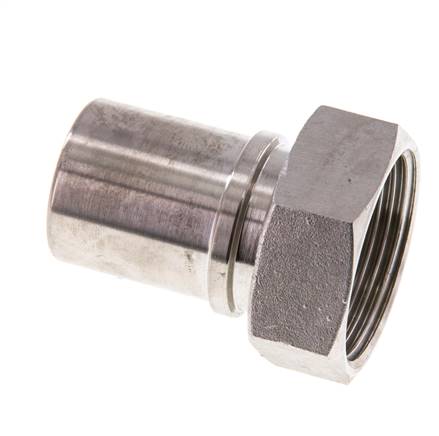 32 mm (1-1/4'') & G1-1/4'' Stainless Steel 1.4401 Hose Barb Union Nut Flat Sealing PTFE Safety collars EN 14420-5 (DIN 2817)