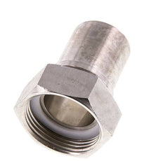 32 mm (1-1/4'') & G1-1/4'' Stainless Steel 1.4401 Hose Barb Union Nut Flat Sealing PTFE Safety collars EN 14420-5 (DIN 2817)