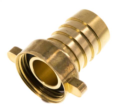 G 3/4'' x 19mm Brass Hose barb with NBR Seal and Wing Nut 16 Bar [2 Pieces]