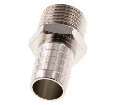 R 1/2'' Male x 16mm Nickel plated Brass Hose barb 16 Bar