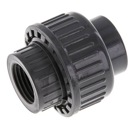 PVC Union Fitting Female Socket 20mm x Female Rp 1/2'' EPDM | Tameson
