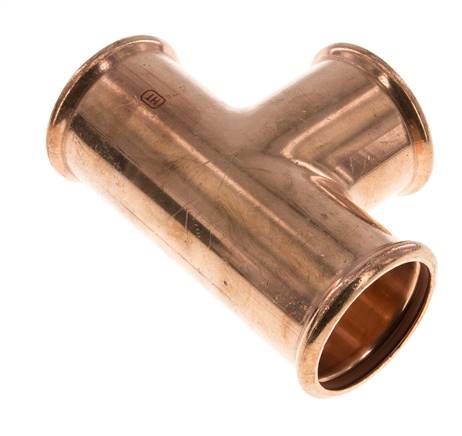 Tee Press Fitting - 54mm Female - Copper alloy