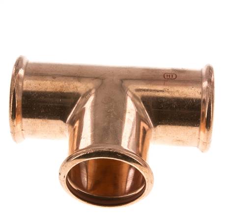 Tee Press Fitting - 54mm Female - Copper alloy