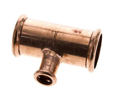 Tee Press Fitting - 15mm Female & 35mm - Copper alloy