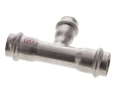 Tee Press Fitting - 18mm Female & 22mm - Stainless Steel