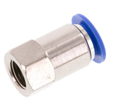 12mm x G1/4'' Push-in Fitting with Female Threads Brass/PA 66 NBR [2 Pieces]
