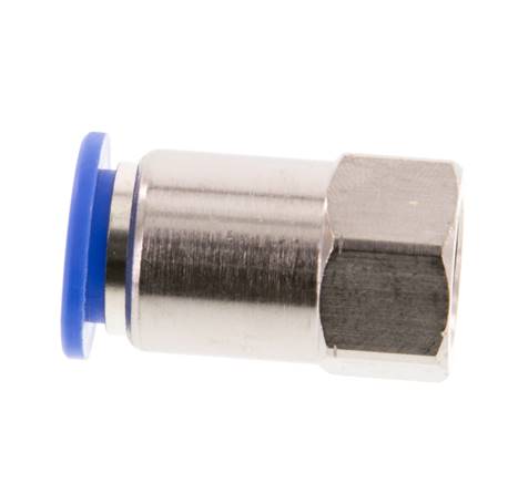 12mm x G1/4'' Push-in Fitting with Female Threads Brass/PA 66 NBR [2 Pieces]