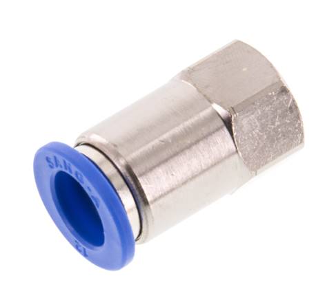 12mm x G1/4'' Push-in Fitting with Female Threads Brass/PA 66 NBR [2 Pieces]