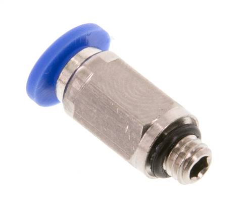 4mm x M 5 Push-in Fitting with Male Threads Brass/PA 66 NBR [5 Pieces]