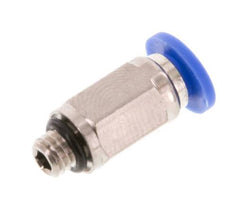 4mm x M 5 Push-in Fitting with Male Threads Brass/PA 66 NBR [5 Pieces]