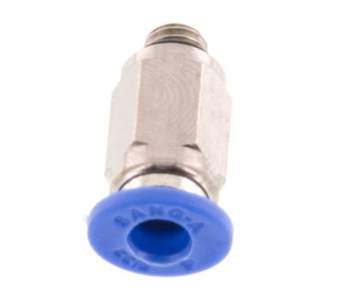 4mm x M 5 Push-in Fitting with Male Threads Brass/PA 66 NBR [5 Pieces]