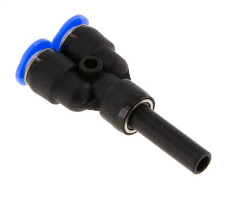 6mm x 6mm Y Push-in Fitting with Plug-in PBT NBR Compact Design [2 Pieces]