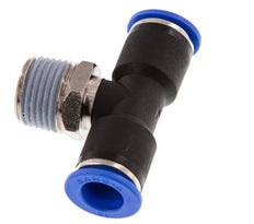 12mm x R1/2'' Inline Tee Push-in Fitting with Male Threads Brass/PA 66 NBR Rotatable