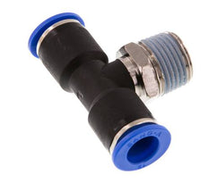 12mm x R1/2'' Inline Tee Push-in Fitting with Male Threads Brass/PA 66 NBR Rotatable