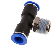 12mm x R1/2'' Inline Tee Push-in Fitting with Male Threads Brass/PA 66 NBR Rotatable