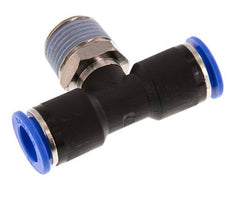 12mm x R1/2'' Inline Tee Push-in Fitting with Male Threads Brass/PA 66 NBR Rotatable