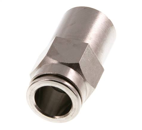 10mm x G1/4'' Push-in Fitting with Female Threads Brass FKM [2 Pieces]