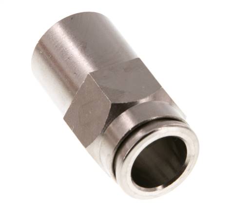 10mm x G1/4'' Push-in Fitting with Female Threads Brass FKM [2 Pieces]