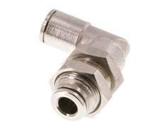 6mm 90deg Elbow Push-in Fitting Brass NBR Bulkhead
