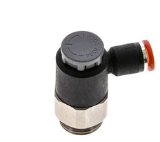 Flow Control Valve Meter-In Elbow 8 mm - G1/2'' Brass/PA 66 Locknut