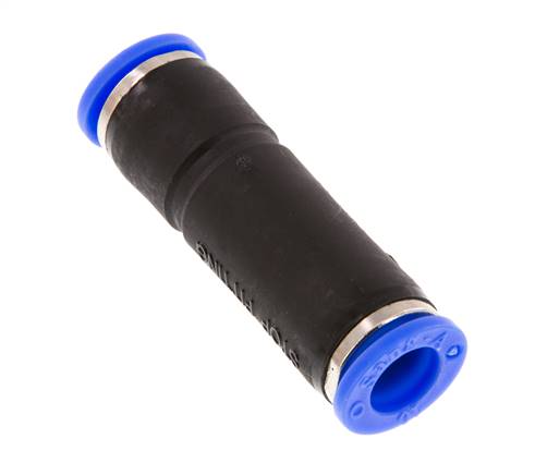 Push-In Fitting 10mm Auto Shut-Off Brass/PBT 0-10bar (0-145psi)