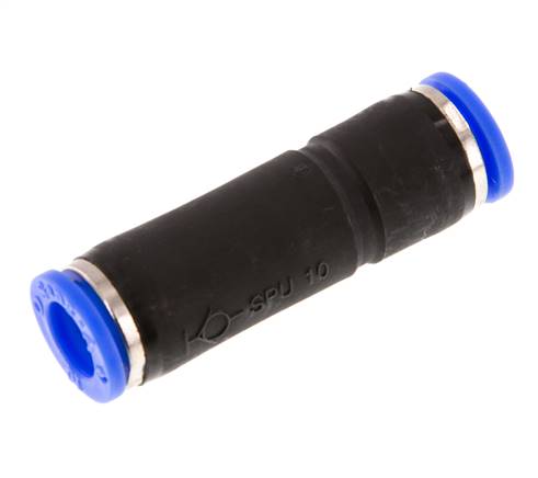 Push-In Fitting 10mm Auto Shut-Off Brass/PBT 0-10bar (0-145psi)