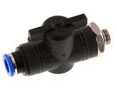 2-Way Straight Ball Valve 10 mm - G1/4'' Plastic/Brass