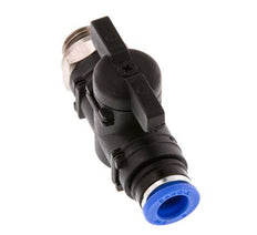 2-Way Straight Ball Valve 8 mm - G1/4'' Plastic/Brass