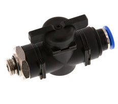 2-Way Straight Ball Valve 10 mm - G1/4'' Plastic/Brass