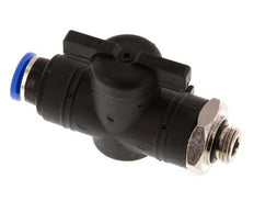 2-Way Straight Ball Valve 10 mm - G1/4'' Plastic/Brass