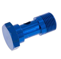 1-way Aluminum Banjo Bolt with G3/8'' Male Threads L37mm [2 Pieces]