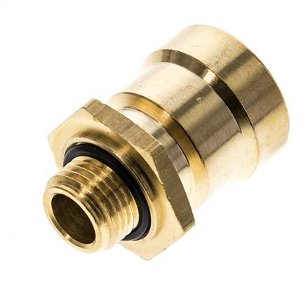 Raufoss ABC Newline Push-In Coupling - 15x1,5 mm - Male Threaded M16x1,5