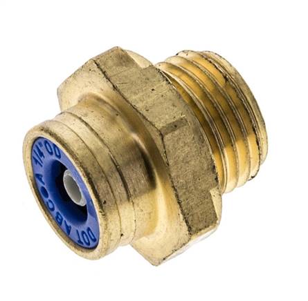 Raufoss ABC Newline Push-In Coupling - 1/4" - Male Threaded M16x1,5